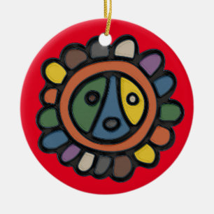 Ornement du cercle Sol Taino