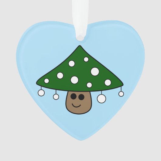Ornement du champignon de l'arbre de Noël (devant)