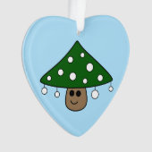 Ornement du champignon de l'arbre de Noël (devant)