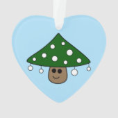 Ornement du champignon de l'arbre de Noël (dos)