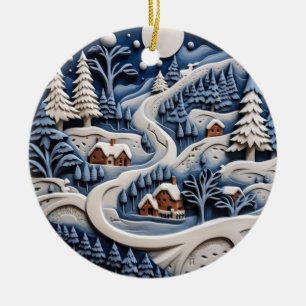 Ornement du chemin d'hiver sur la Lune