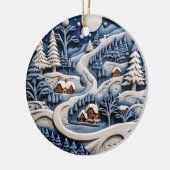 Ornement du chemin d'hiver sur la Lune (Gauche)