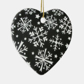 Ornement du coeur de flocon de neige (Droite)
