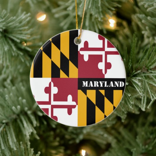 Ornement du drapeau du Maryland, Noël, Maryland (Arbre)