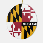 Ornement du drapeau du Maryland, Noël, Maryland (Gauche)
