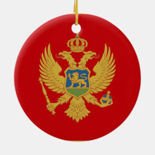 Ornement du drapeau du Monténégro (Dos)