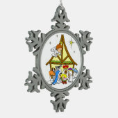Ornement du flocon de neige de Noël/Jésus (Gauche)