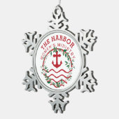 Ornement du flocon de neige du port (Vue impression)