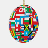 ornement du globe des drapeaux (Droite)