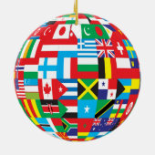 ornement du globe des drapeaux (Dos)