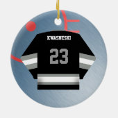 Ornement du Jersey de joueur de hockey (Dos)