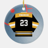 Ornement du Jersey de joueur de hockey (Dos)