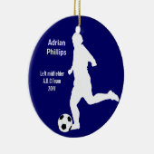 ornement du joueur de football bleu (Droite)