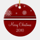 Ornement du Joyeux Noël 2010 (Dos)