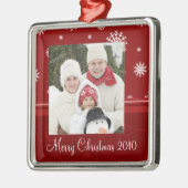 Ornement du Joyeux Noël 2010 de photo de famille (Gauche)