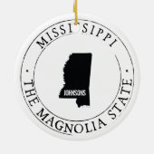 Ornement du Mississippi personnalisé (Dos)