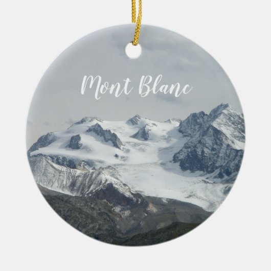 Ornement du Mont-Blanc enneigé (Devant)