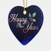 Ornement du nouvel an en forme de coeur (Gauche)