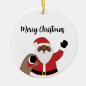 Ornement du Père Noël afro-américain (Devant)