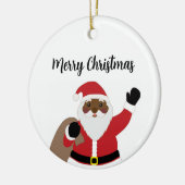 Ornement du Père Noël afro-américain (Gauche)