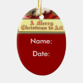 Ornement du Père Noël vintage (Dos)