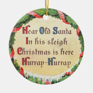 Ornement du Père Noël vintage