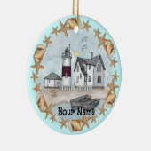 Ornement du phare Connecticut Shells (Droite)