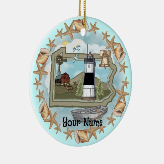 Ornement du phare de Pennsylvanie Shell (Droite)