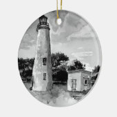 Ornement du phare d'Ocracoke Island (Gauche)