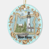 Ornement du phare Oregon Shells (Gauche)