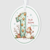 Ornement du premier Noël de bébé (devant)