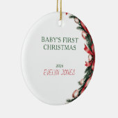 Ornement du premier Noël de bébé 2026 (Droite)