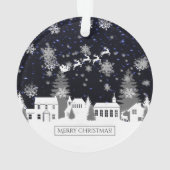 Ornement du village de Noël (dos)