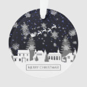 Ornement du village de Noël (devant)