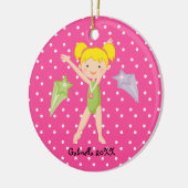 Ornement d'une chevelure blond mignon de Noël de (Gauche)