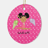 Ornement d'une chevelure noir mignon de Noël de (Gauche)