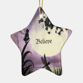 Ornement éclairé par la lune féerique d'étang (Gauche)