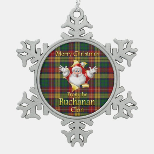 Ornement écossais de Noël de Buchanan de clan (Devant)
