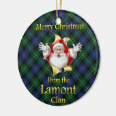 Ornement écossais de Noël de Lamont de clan (Gauche)