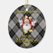 Ornement écossais de Noël de McPherson de clan (Gauche)