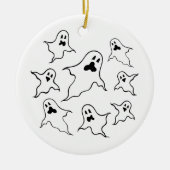 Ornement Éffrayant d'Halloween Ghosts (Devant)