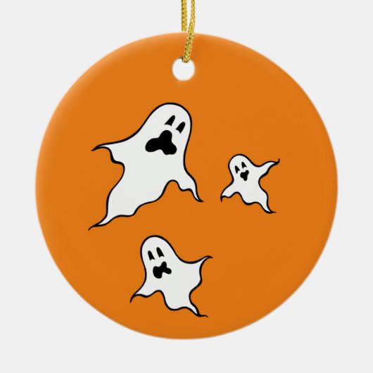 Ornement Éffrayant d'Halloween Ghosts (Devant)