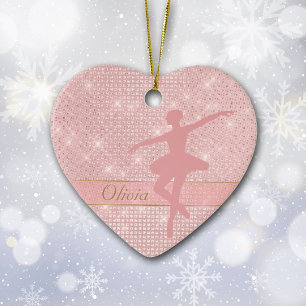 Ornement élégant de la Saint-Valentin Ballerine Ro
