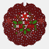 Ornement élégant de Noël (Verso)