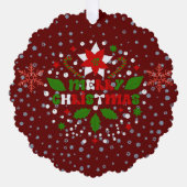Ornement élégant de Noël (Recto)