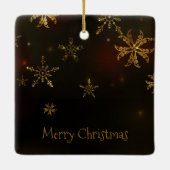 Ornement élégant de Noël | de flocons de neige (Dos)