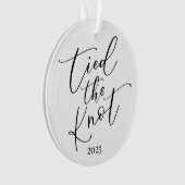 Ornement Élégant Minimaliste Première Année de Mar (devant)