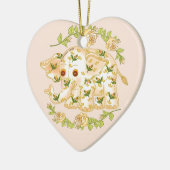 Ornement éléphant bébé jaune  (Gauche)