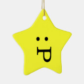 Ornement Emoticon Star - Tongue Sticking Out (Droite)