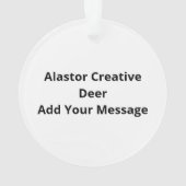 Ornement en acrylique Alastor Oh Deer Creative Art (dos)